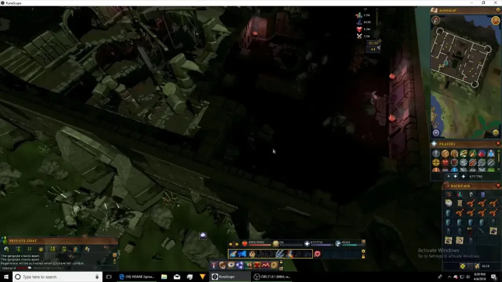 Rs3 gargoyle safe spot for low levels  YouTube