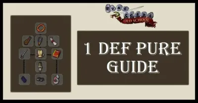 OSRS Best in Slot 1 Defence Pure Guide