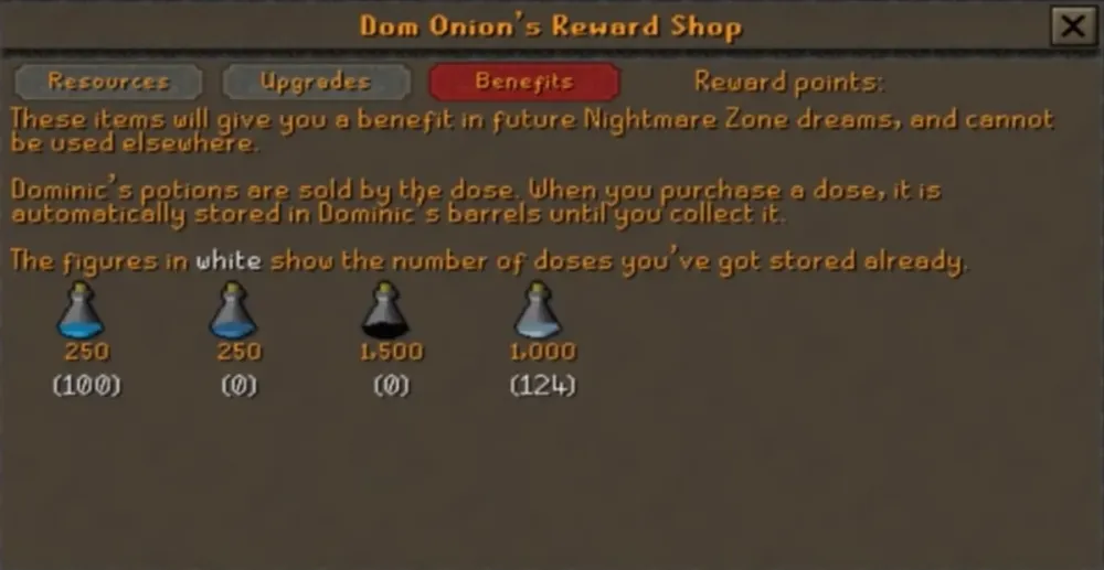 OSRS Nightmare Zone Best Points Guide