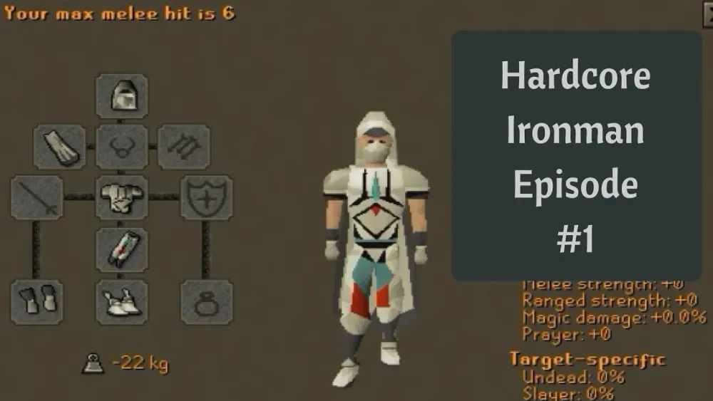 OSRS Hardcore Ironman Ep1  First level ups and quests  YouTube