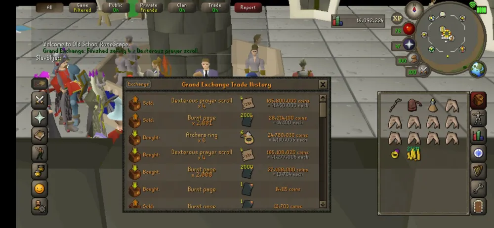 SpuddyA7Xs Merchant Log  GE Tracker
