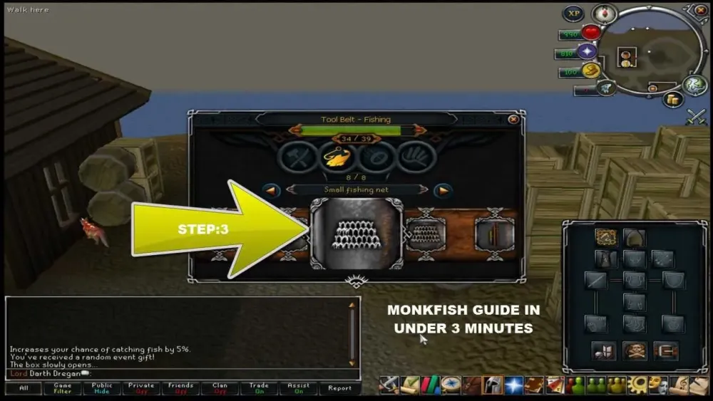 Runescape monkfish guide in under 3 minutes  YouTube