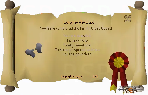 OSRS Family Crest Quest Guide