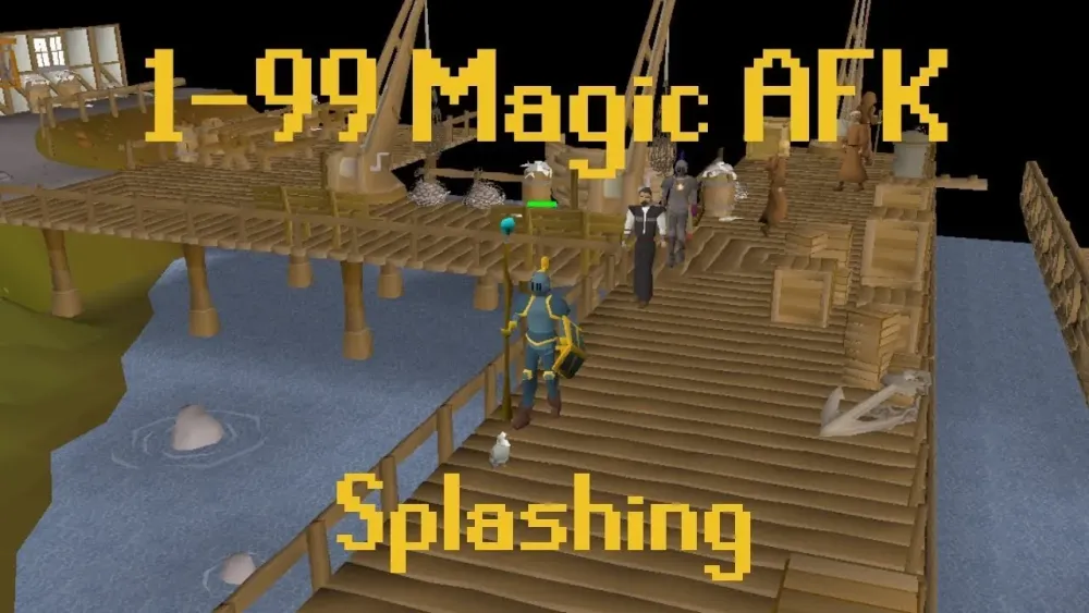 How to Level 199 Magic AFK using Splashing  OSRS  Old School 