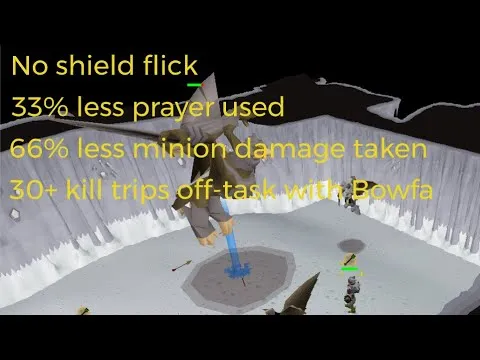 OSRS how to prayer flick at Kreearra GWD avoid 66 of minion damage 