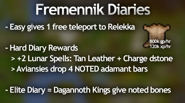 Best Achievement Diary Rewards in OSRS