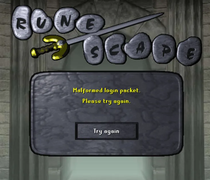 Understanding Malformed Login Packet Issues in OSRS Before 2017