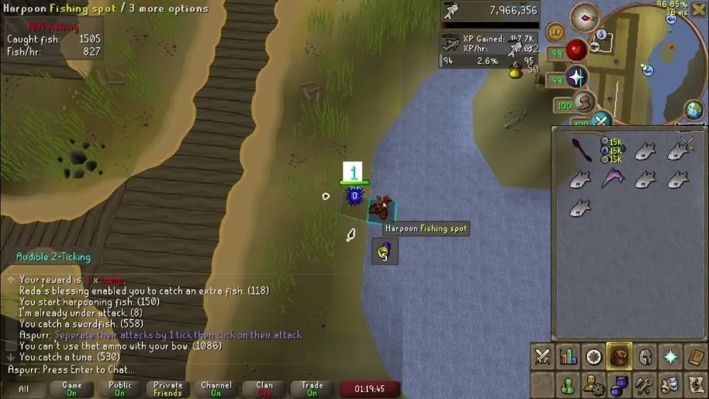 Ultimate Guide to 2-Tick Harpoon Fishing in OSRS for Maximum XP