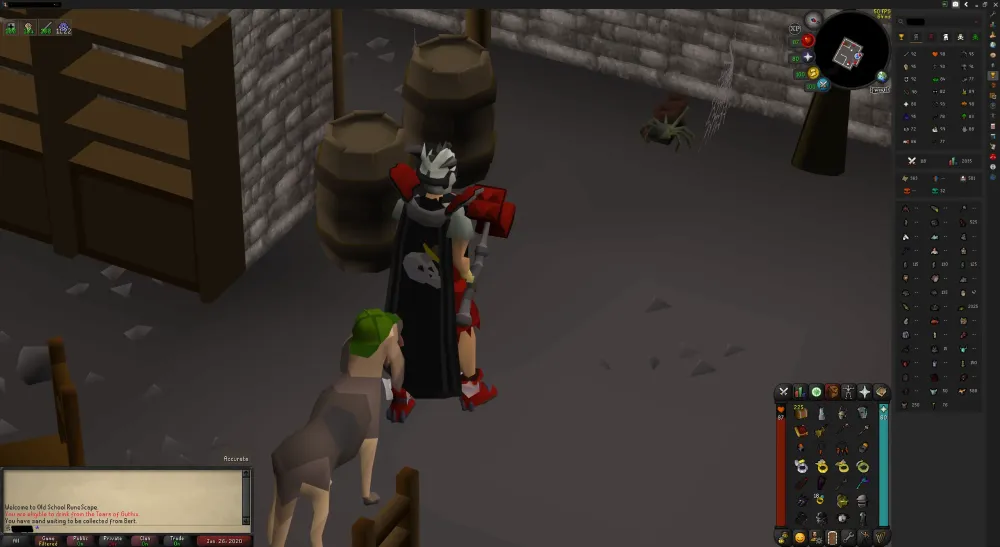 Got an untrimmed slayer cape today on my ironman  r2007scape
