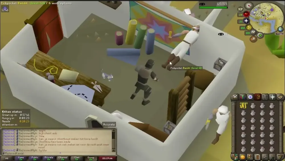 Rogue Outfit Achievement Getting Agility and Farming in OSRS GIM10 