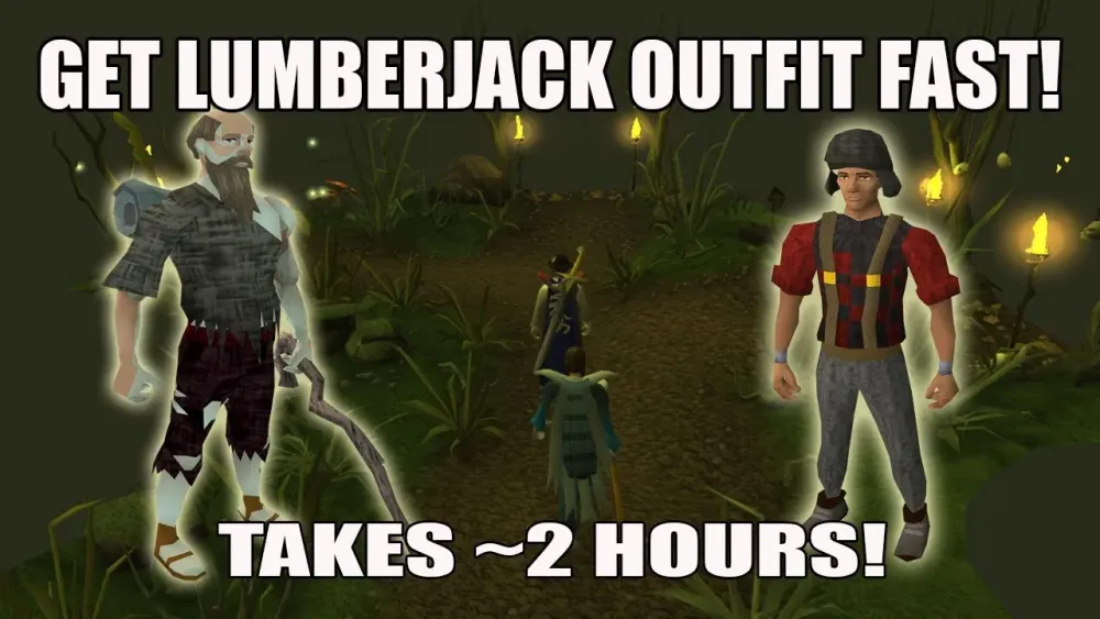 Runescape 3 How to get Lumberjack Outfit Fast  YouTube