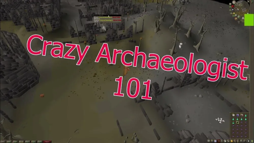 The Crazy Archaeologist guide  Osrs  Runescape Boss hunting  YouTube