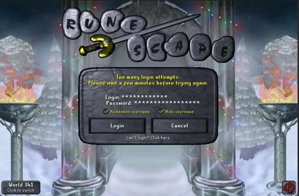 Too Many Login Attempts OSRS – Causes and Solutions