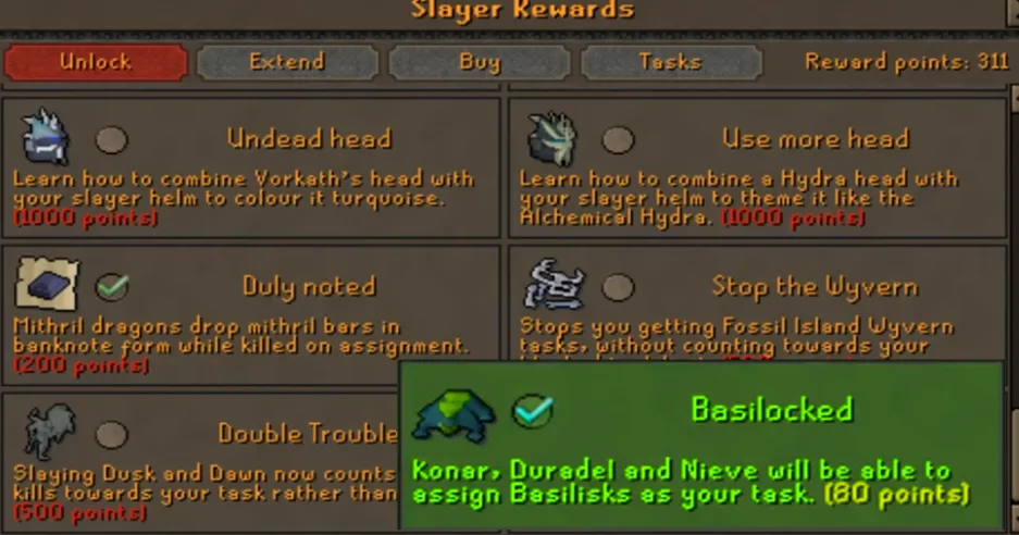 Basilisk Knight Task Guide OSRS