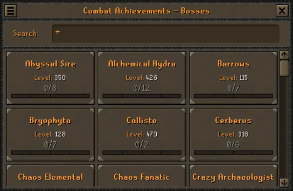 Master Combat Tasks OSRS
