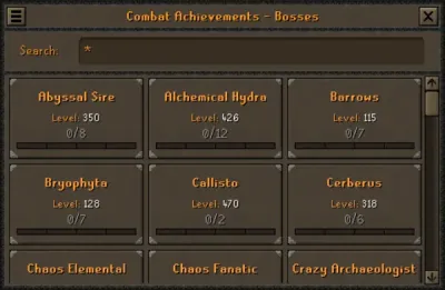 Master Combat Tasks OSRS