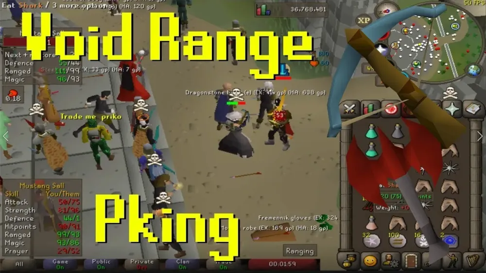 Void Range Pking in PVP worlds OSRS  YouTube