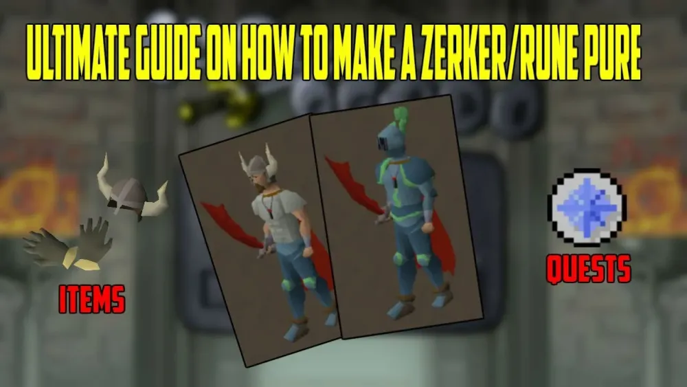 OSRS  Ultimate Zerker  Rune Pure Guide QuestsItemsTraining  YouTube