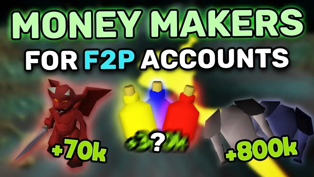 Top 7 Best Low Level Money Makers in F2P OSRS you can actually make 