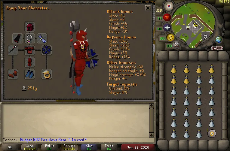 OSRS Best NMZ Gear for Maximum XP and Points