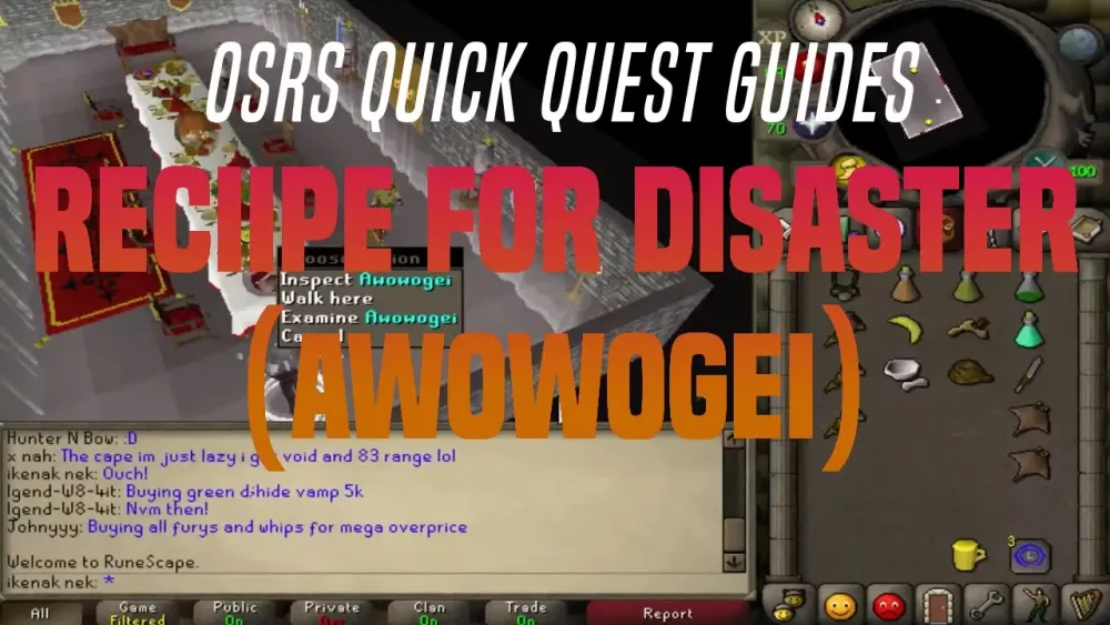 OSRS King Awowogei Recipe for Disaster Guide