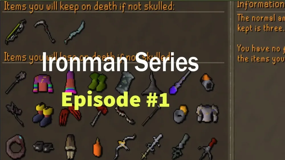 Taking on New Challenges  OSRS Ironman 1  YouTube