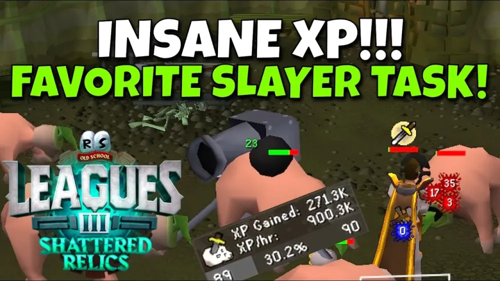 My FAVORITE Leagues 3 Slayer Task For Melee Cannon Approved  OSRS 