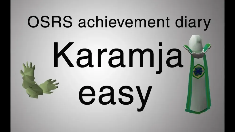 OSRS Karamja easy achievement diary guide  YouTube