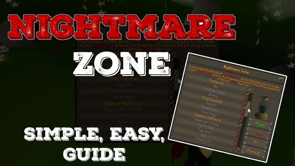 Nightmare Zone  Simple  Easy Guide  220k pointshr an OSRS 