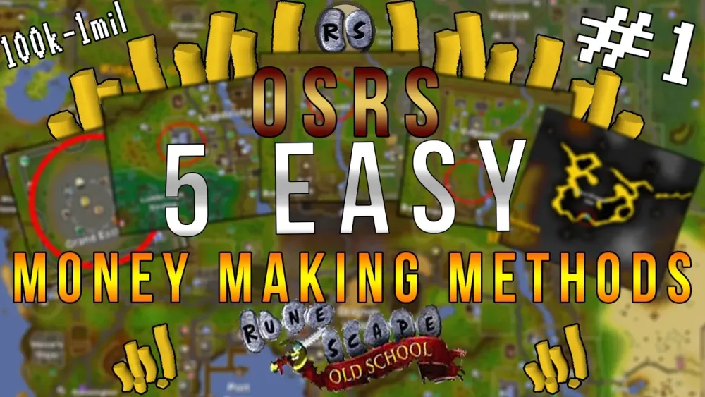 OLD SCHOOL RUNESCAPE 1 Easy Money Making Guide 100k1mil 2017 
