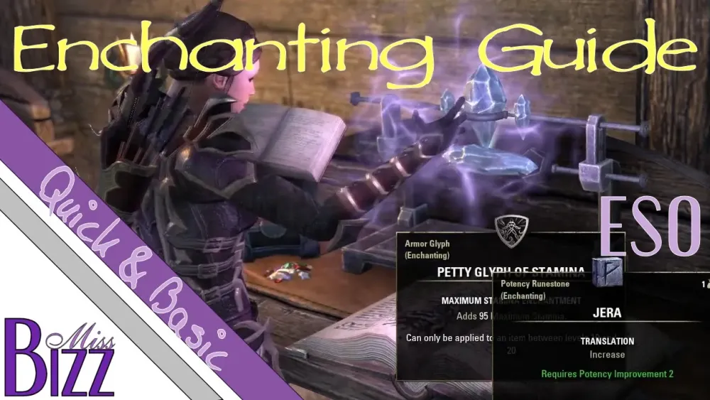 ESO Enchanting Guide  Quick  Basic  How to Enchant in Elder Scrolls 