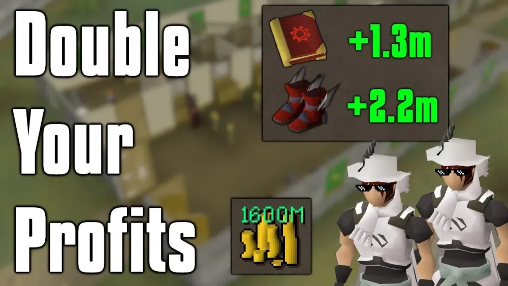 HUGE Flipping Profits Using This Strategy  OSRS Two Account Flipping 