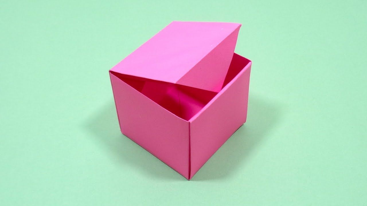 Easy Paper Box  How To Make Origami Box With Color Paper  DIY Paper 