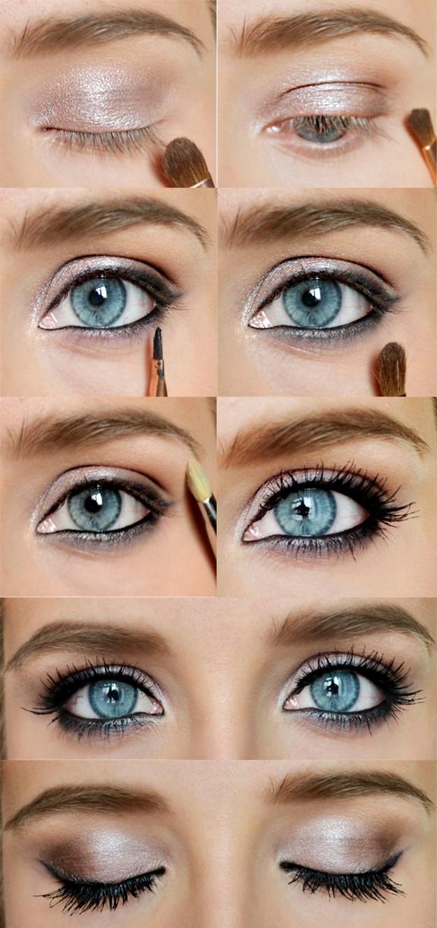 10 Super Easy Step By Step Makeup Tutorials For Blue Eyes  Styles Weekly