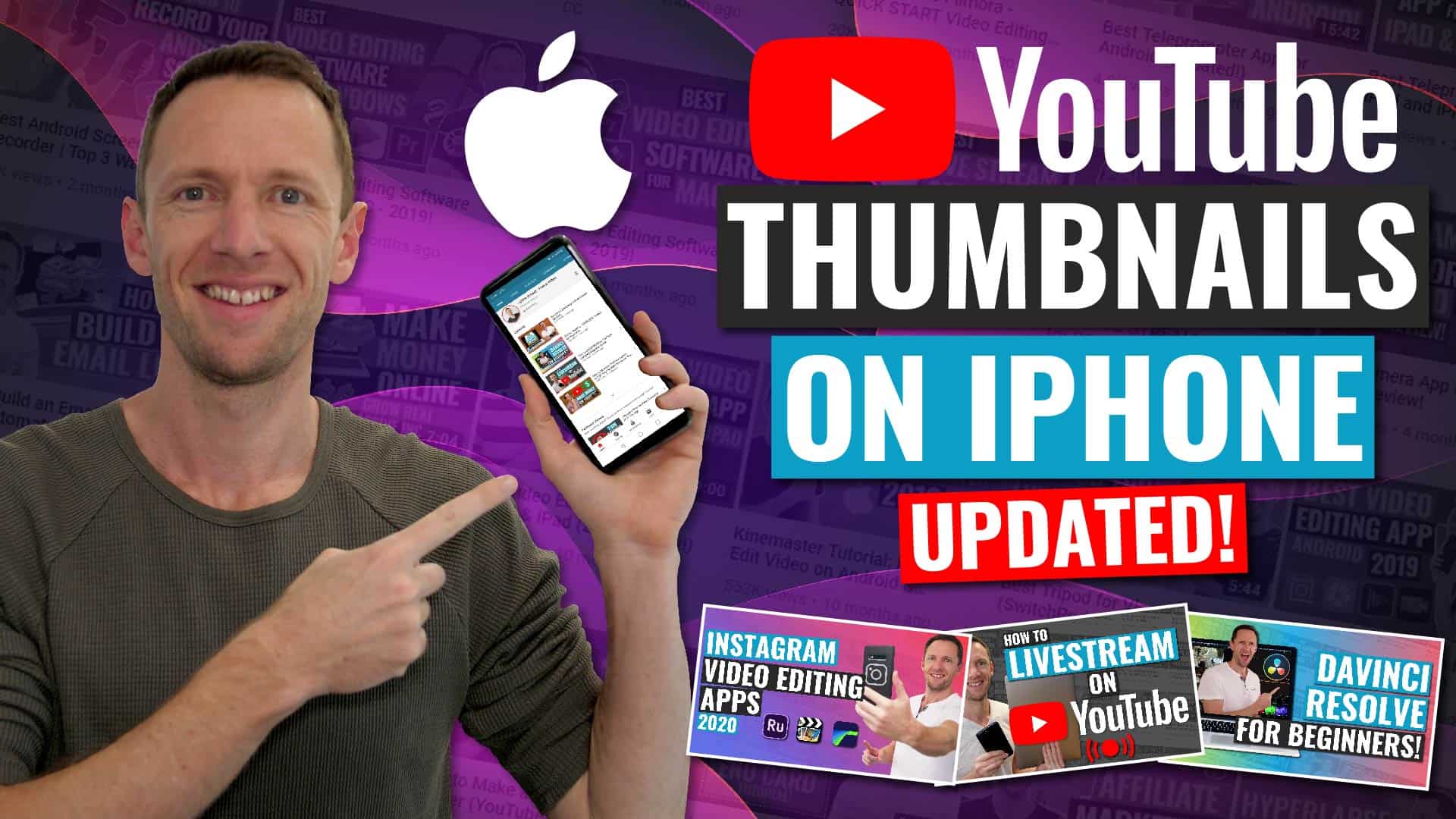 How to Make  Upload a YouTube Thumbnail on iPhone UPDATED