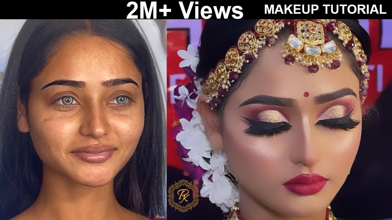 Quick Simple and Easy Bridal Makeup tutorial  Long Lasting Makeup 