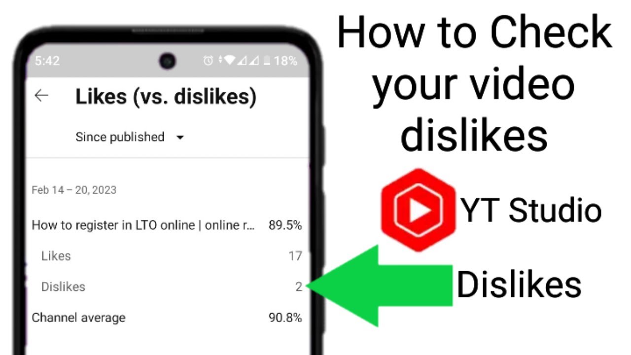 how to see your video dislikes on YouTube studio app  YouTube