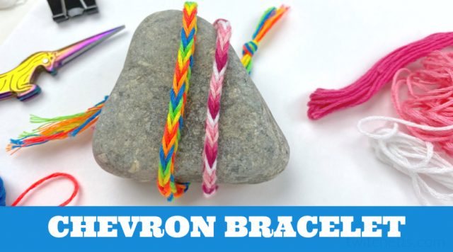 How to make a 3D Chevron Friendship Bracelet Video  Stepbystep 