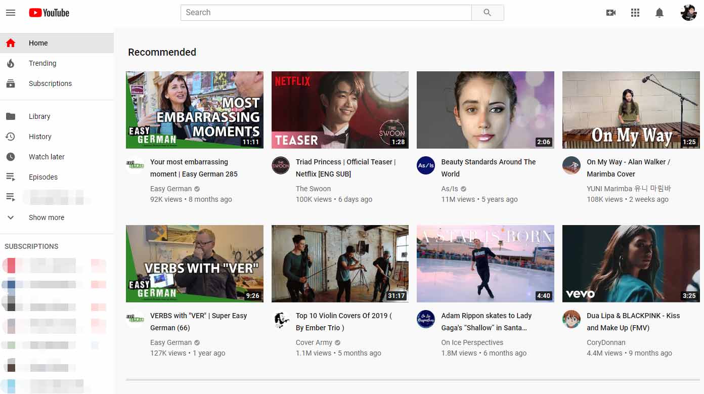 How to Revert YouTube Layout to Its Normal or Default Appearance