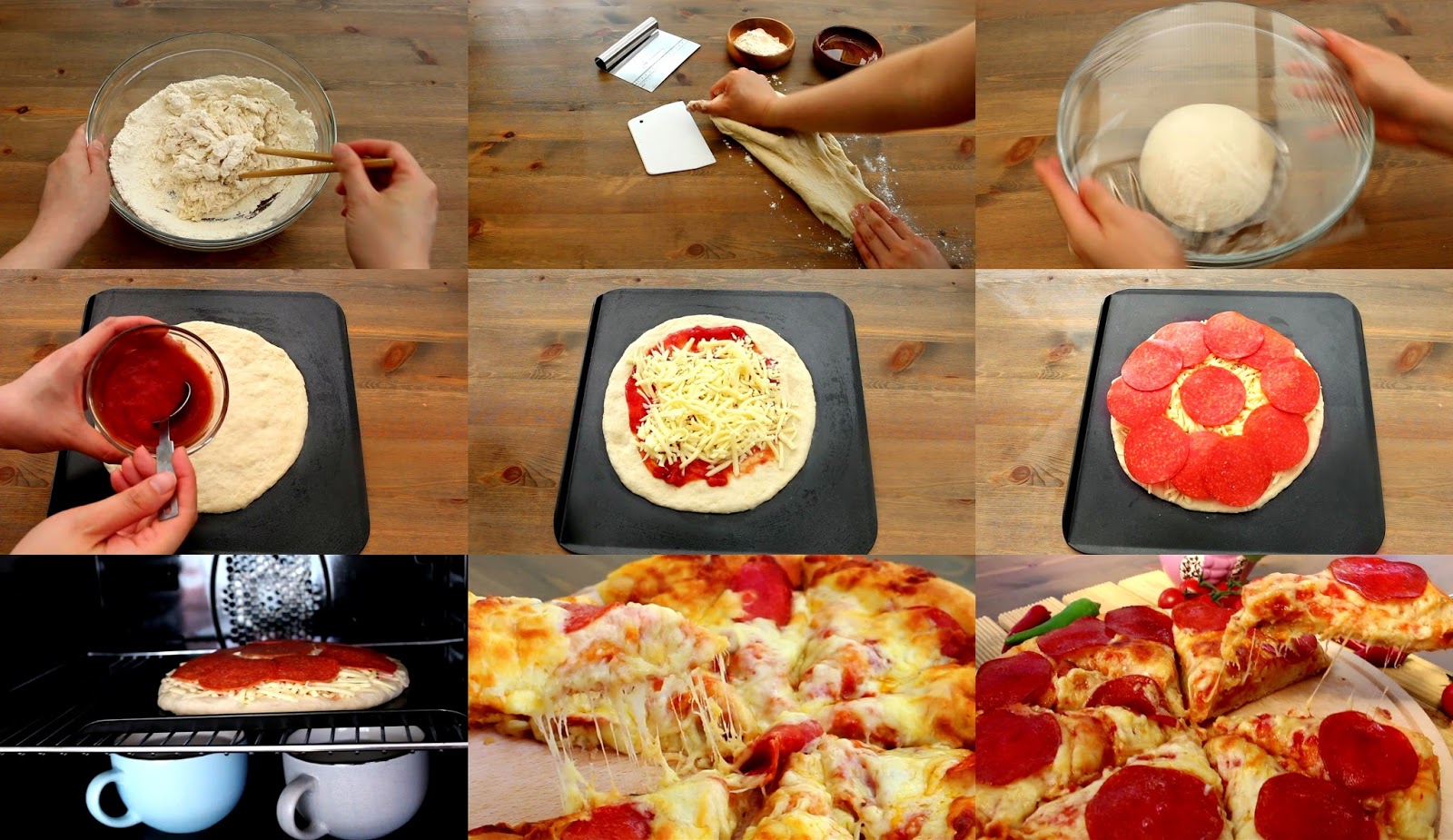 Josephines Recipes StepByStep How To Make Your Own Pepperoni Pizza 