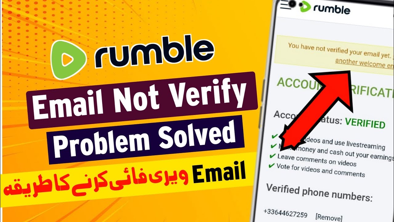 Rumble Email Verification  Rumble Email Not Verify Problem  Rumble 