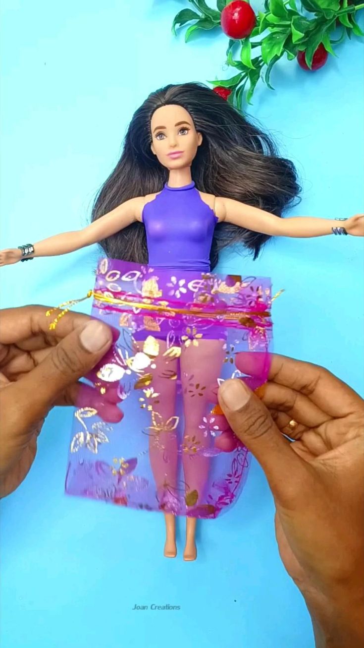 Easy Barbie Dress making  Barbie dolls diy Barbie clothes Barbie diy 