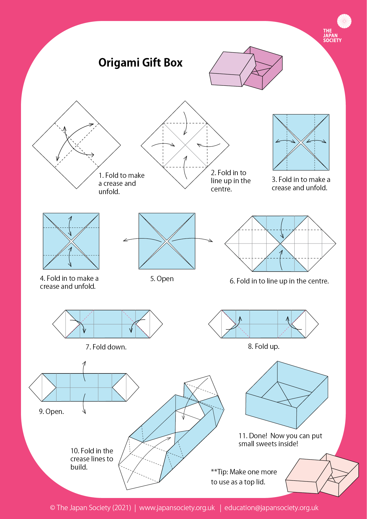 How To Make Origami Box Step By Step