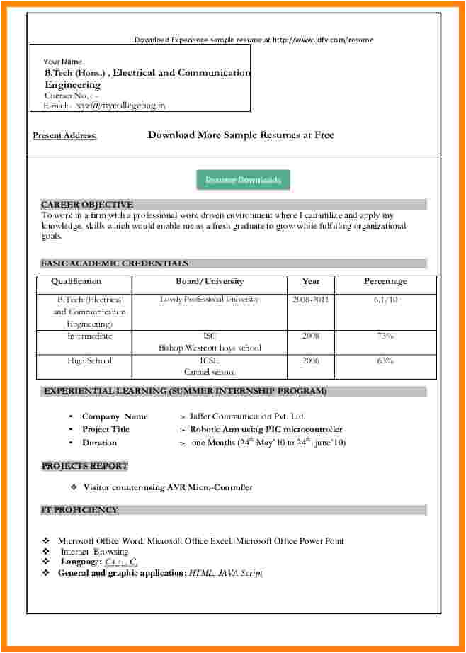 Resume format In Word 2007 9 Cv format Ms Word 2007 theorynpractice 