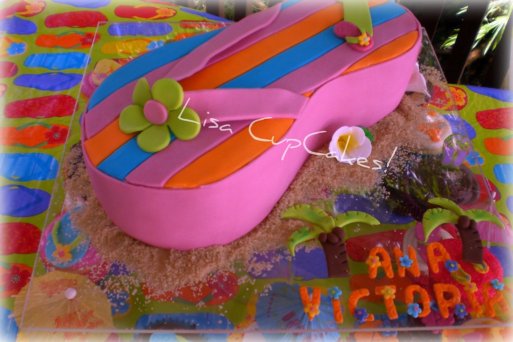 Flip Flop Cake  lisacupcakes  Flickr