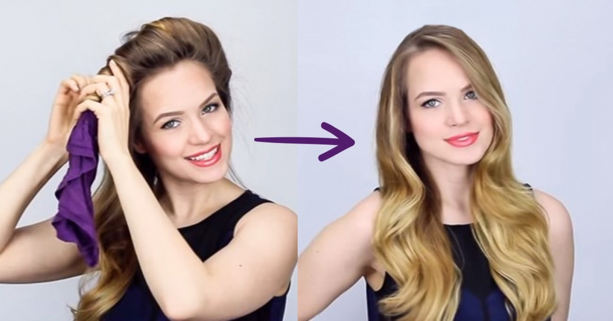 How To Make Wavy Hair Without Curling Iron  Curly Hair Style