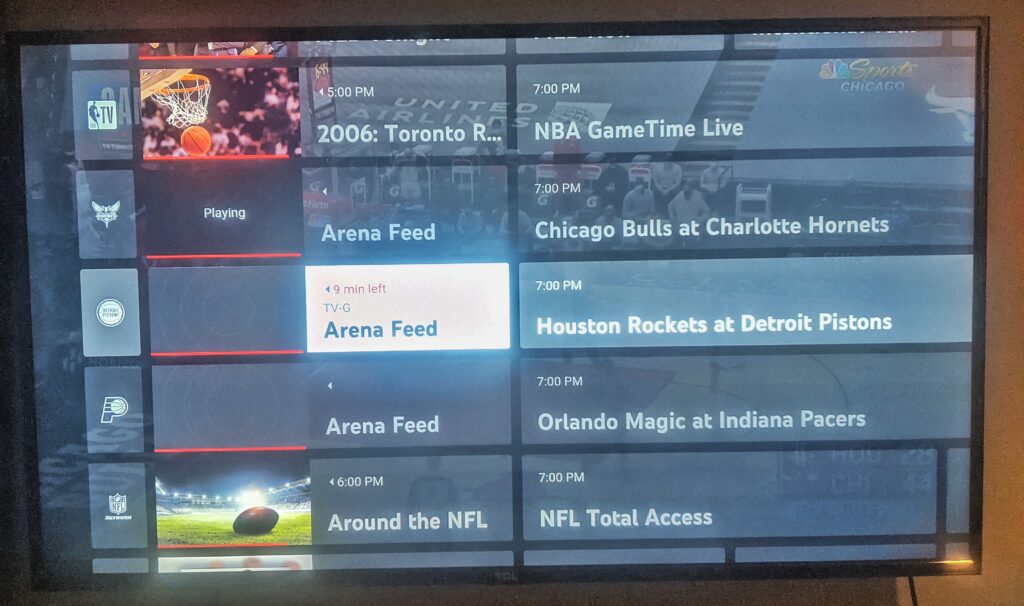 Did you notice the NBA League Pass free preview on YouTube TV this week 