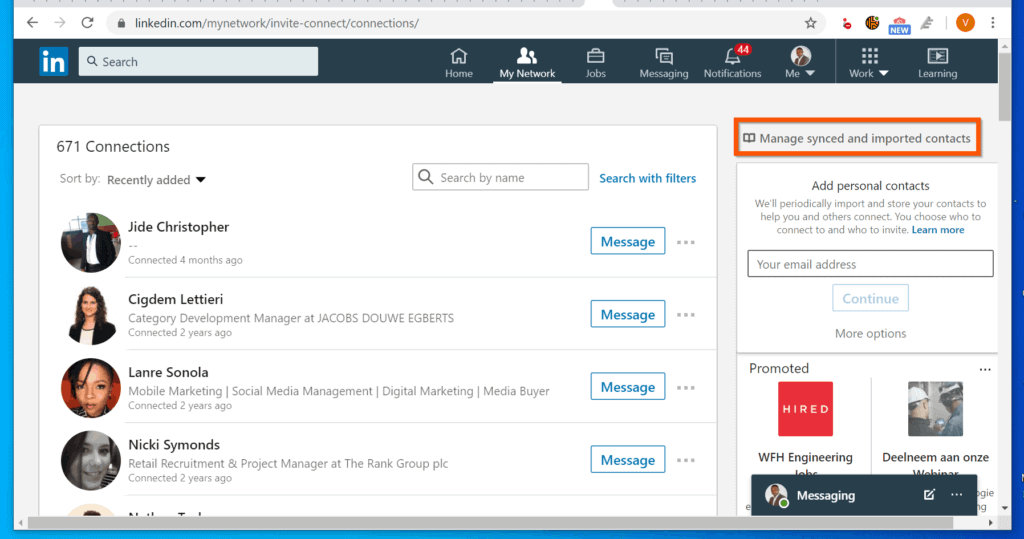 Syncing Your LinkedIn Contacts with Other Platforms