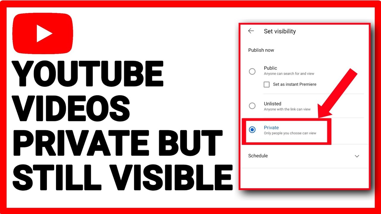 How to fix YouTube Videos Private but Still Visible  YouTube