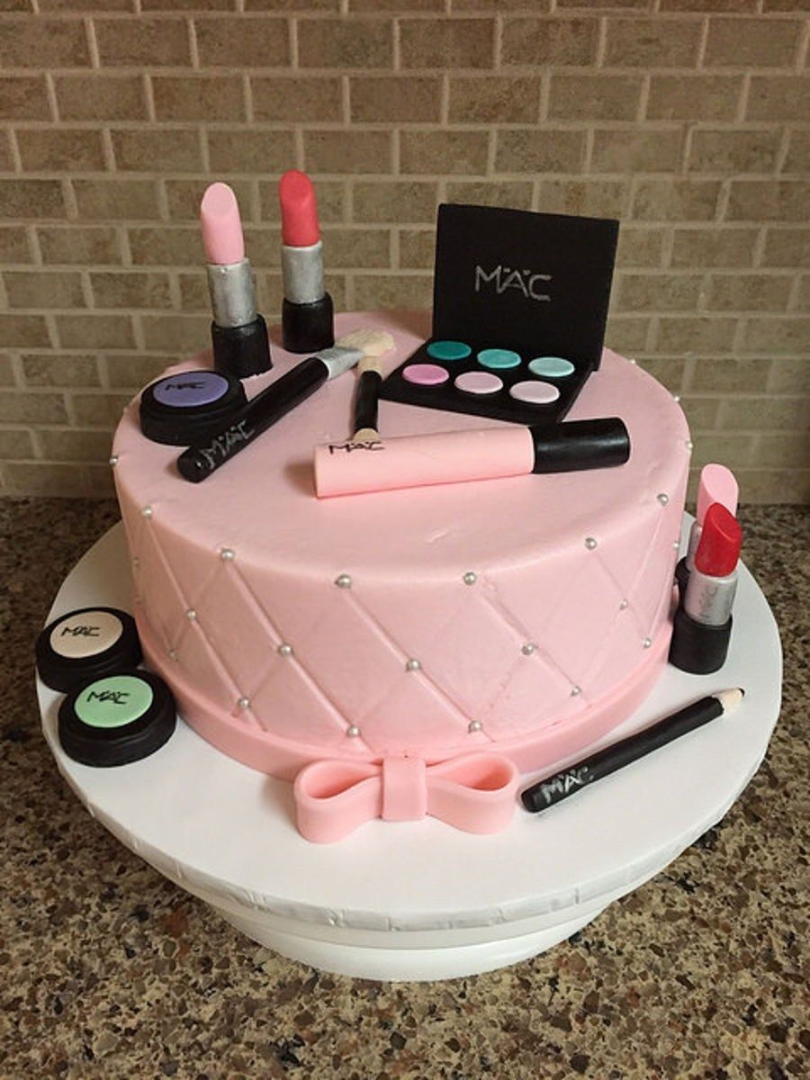 32 Beautiful Photo of Makeup Birthday Cake  davemelillocom 18th 